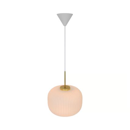 Nordlux - Lustr na lanku MILFORD 1xE27/40W/230V pr. 30 cm bílá