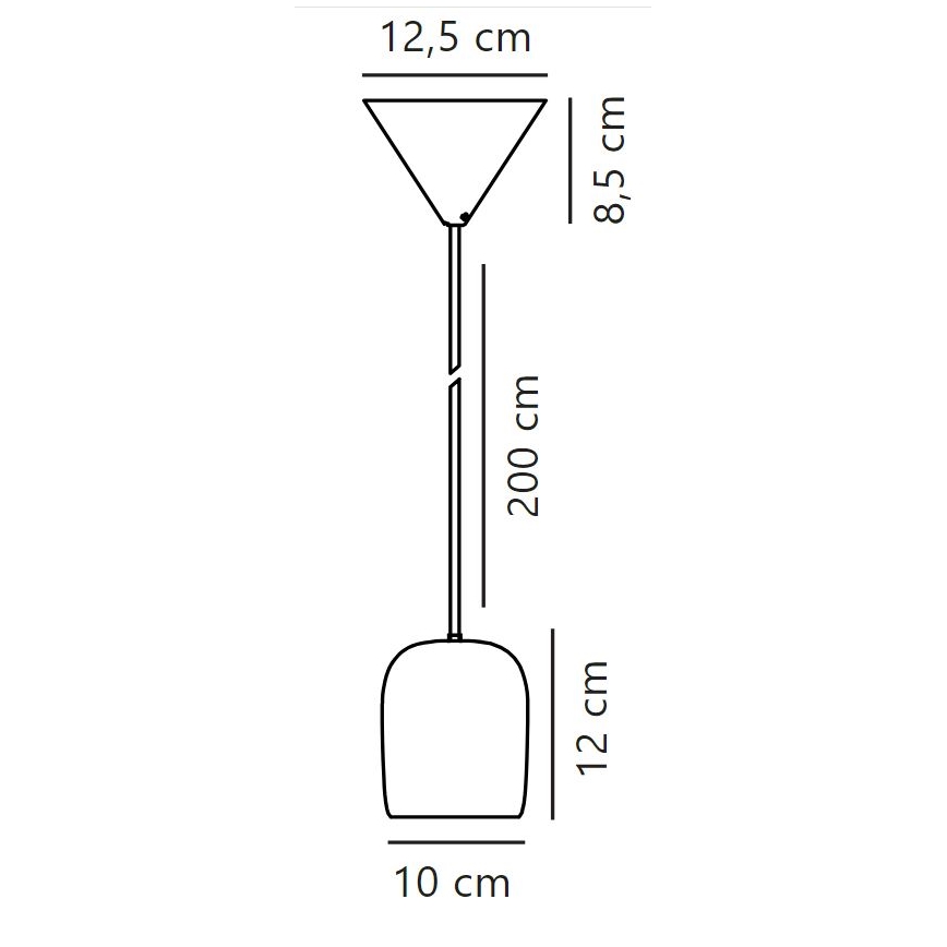 Nordlux - Lustr na lanku NOTTI 1xE27/25W/230V šedá