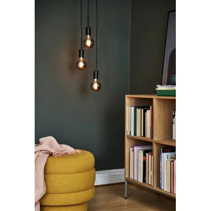 Nordlux - Lustr na lanku PACO 3xE27/25W/230V černá