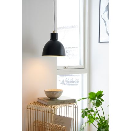 Nordlux - Lustr na lanku POP 1xE27/40W/230V černá/zlatá