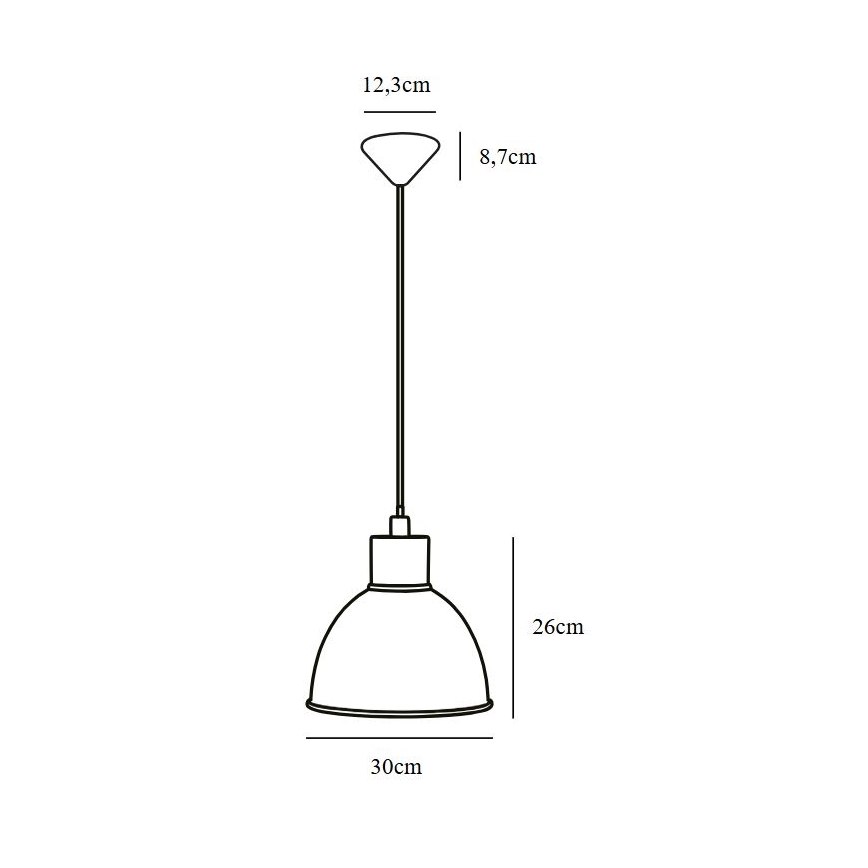 Nordlux - Lustr na lanku POP 1xE27/60W/230V černá