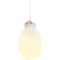 Nordlux - Lustr na lanku RAITO 1xE27/25W/230V mosaz/bílá