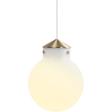 Nordlux - Lustr na lanku RAITO 1xE27/25W/230V mosaz/bílá