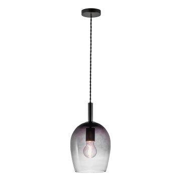Nordlux - Lustr na lanku UMA 1xE27/40W/230V pr. 18 cm černá/kouřová