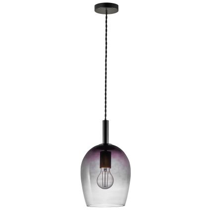 Nordlux - Lustr na lanku UMA 1xE27/40W/230V pr. 18 cm černá/kouřová