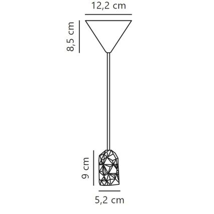 Nordlux - Napájecí kabel HANG 1xE27/40W/230V bílá