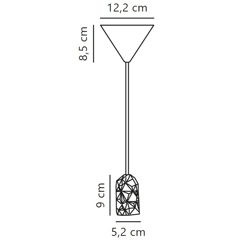 Nordlux - Napájecí kabel HANG 1xE27/40W/230V bílá