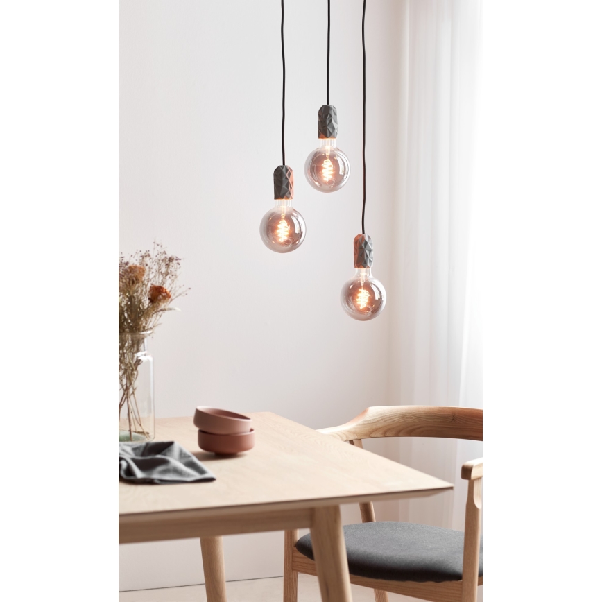 Nordlux - Napájecí kabel HANG 1xE27/40W/230V šedá/černá