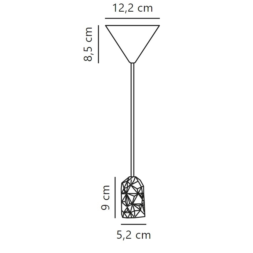 Nordlux - Napájecí kabel HANG 1xE27/40W/230V šedá/černá