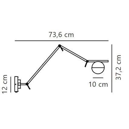 Nordlux - Nástěnná lampa CONTINA 1xG9/5W/230V černá