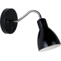 Nordlux - Nástěnná lampa CYCLONE 1xE14/15W/230V černá