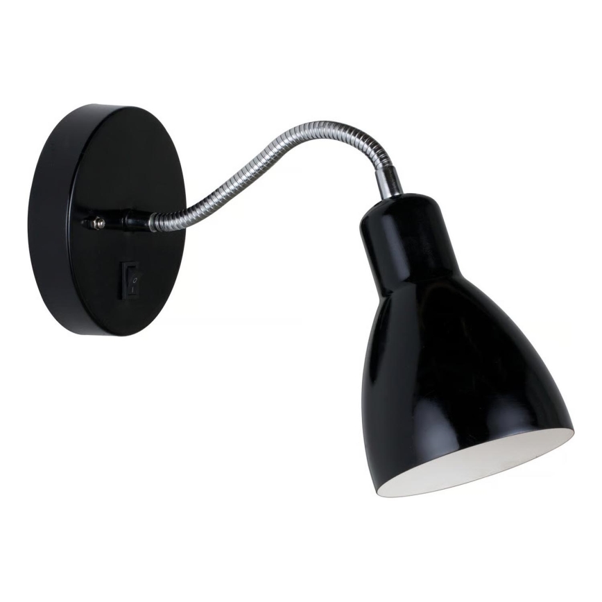 Nordlux - Nástěnná lampa CYCLONE 1xE14/15W/230V černá