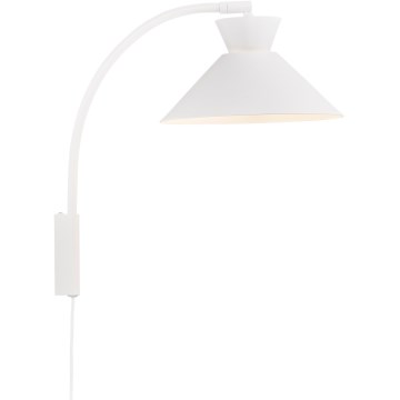 Nordlux - Nástěnná lampa DIAL 1xE27/40W/230V bílá