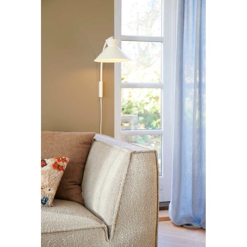 Nordlux - Nástěnná lampa DIAL 1xE27/40W/230V bílá