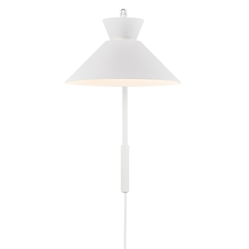 Nordlux - Nástěnná lampa DIAL 1xE27/40W/230V bílá