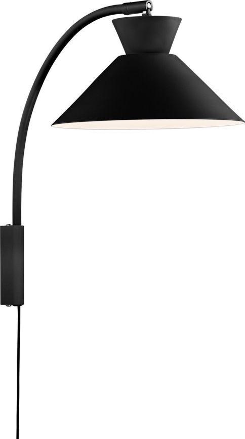 Nordlux - Nástěnná lampa DIAL 1xE27/40W/230V černá