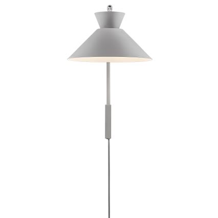 Nordlux - Nástěnná lampa DIAL 1xE27/40W/230V šedá