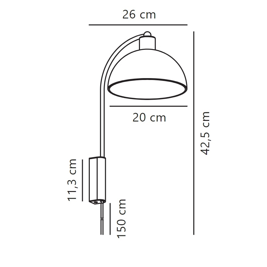 Nordlux - Nástěnná lampa ELLEN 1xE14/40W/230V bílá