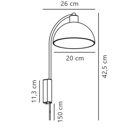 Nordlux - Nástěnná lampa ELLEN 1xE14/40W/230V lesklý chrom