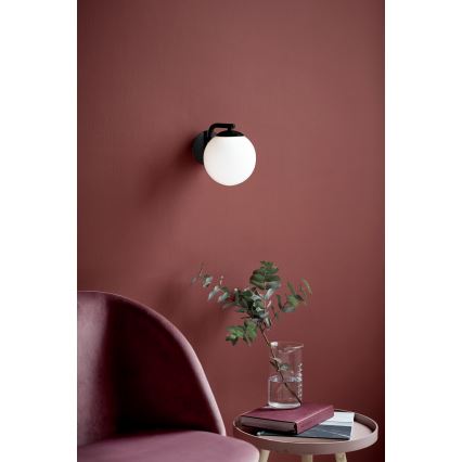 Nordlux - Nástěnná lampa GRANT 1xE14/40W/230V černá