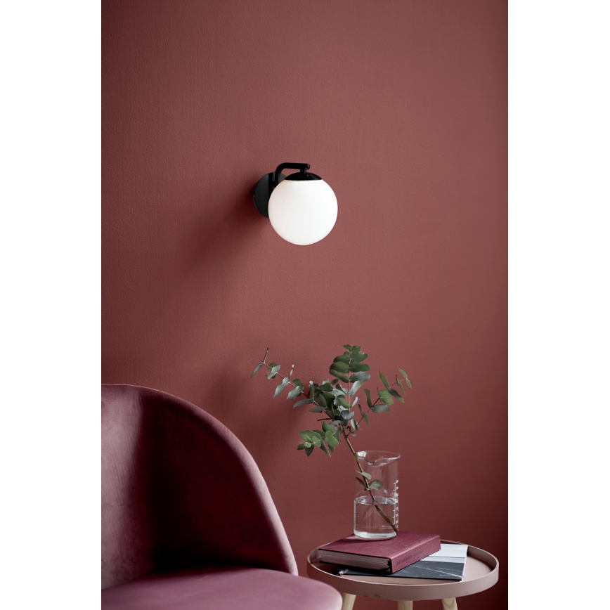 Nordlux - Nástěnná lampa GRANT 1xE14/40W/230V černá
