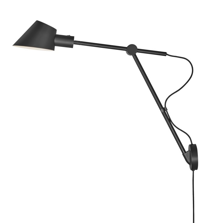 Nordlux - Nástěnná lampa STAY 1xE27/60W/230V černá
