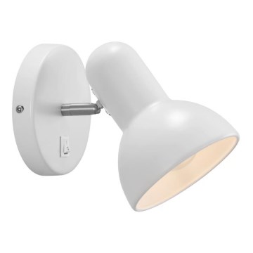 Nordlux - Nástěnná lampa TEXAS 1xE27/60W/230V bílá