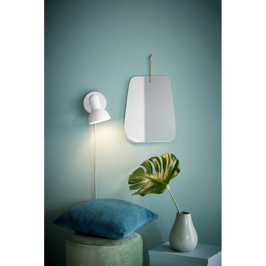 Nordlux - Nástěnná lampa TEXAS 1xE27/60W/230V bílá