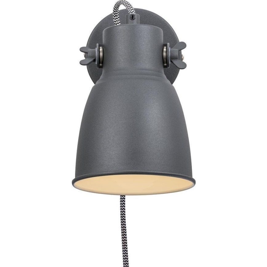 Nordlux - Nástěnné bodové svítidlo ADRIAN 1xE27/25W/230V antracit