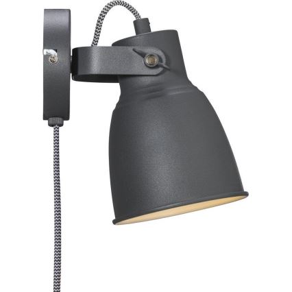 Nordlux - Nástěnné bodové svítidlo ADRIAN 1xE27/25W/230V antracit