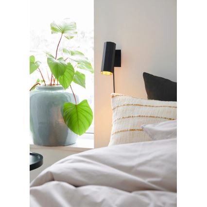 Nordlux - Nástěnné bodové svítidlo ALANIS 1xGU10/15W/230V černá