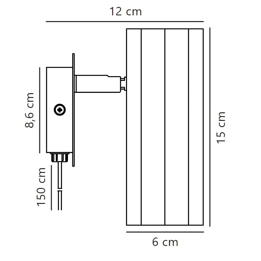 Nordlux - Nástěnné bodové svítidlo ALANIS 1xGU10/15W/230V zlatá