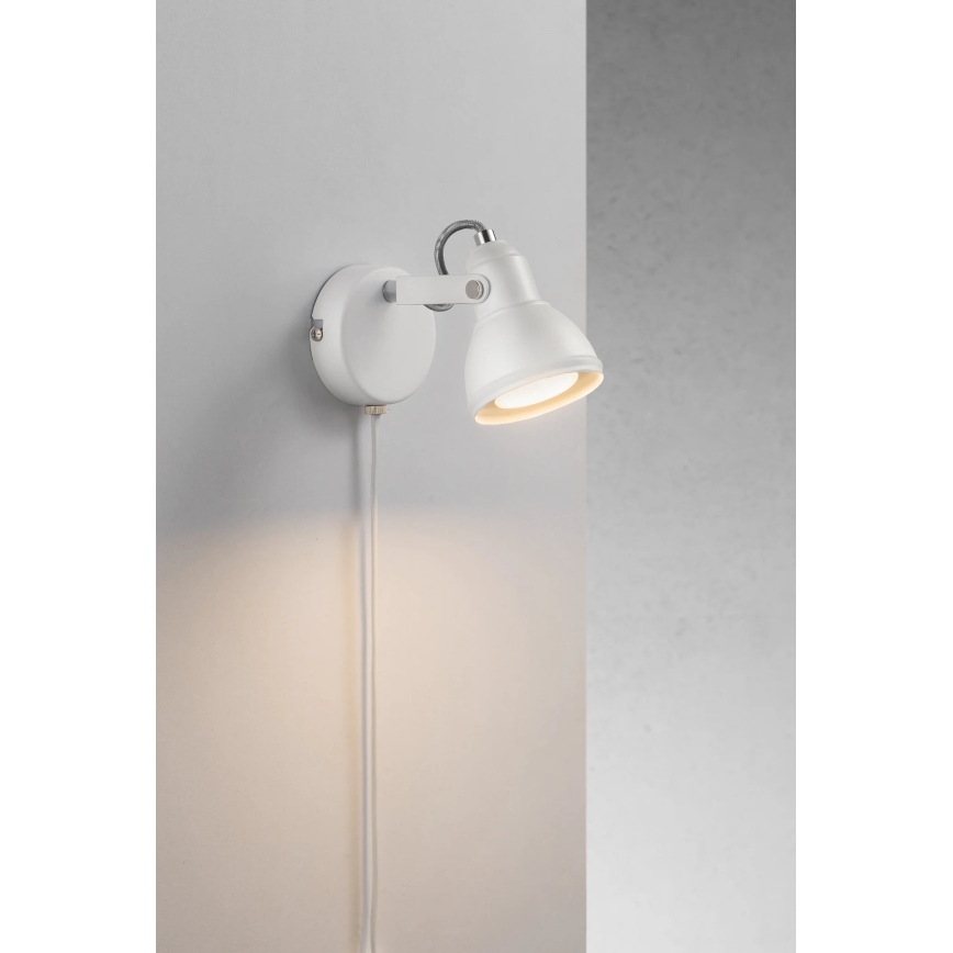 Nordlux - Nástěnné bodové svítidlo ASLAK 1xGU10/35W/230V bílá