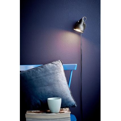 Nordlux - Nástěnné bodové svítidlo ASLAK 1xGU10/35W/230V černá