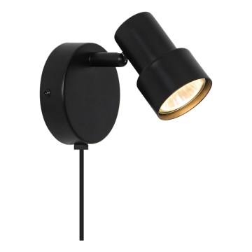 Nordlux - Nástěnné bodové svítidlo BOSTON 1xGU10/5W/230V černá