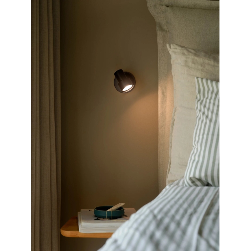 Nordlux - Nástěnné bodové svítidlo BOSTON 1xGU10/5W/230V černá