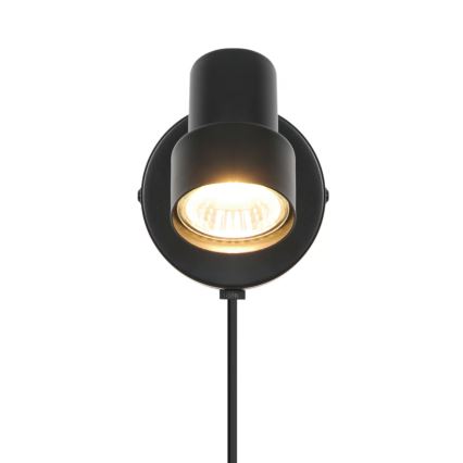 Nordlux - Nástěnné bodové svítidlo BOSTON 1xGU10/5W/230V černá