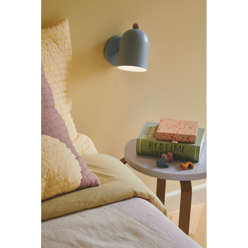 Nordlux - Nástěnné bodové svítidlo GASTON 1xE27/15W/230V modrá