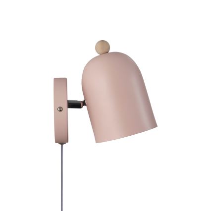 Nordlux - Nástěnné bodové svítidlo GASTON 1xE27/15W/230V růžová