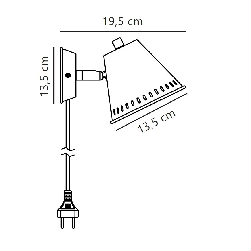 Nordlux - Nástěnné bodové svítidlo PINE 1xGU10/15W/230V
