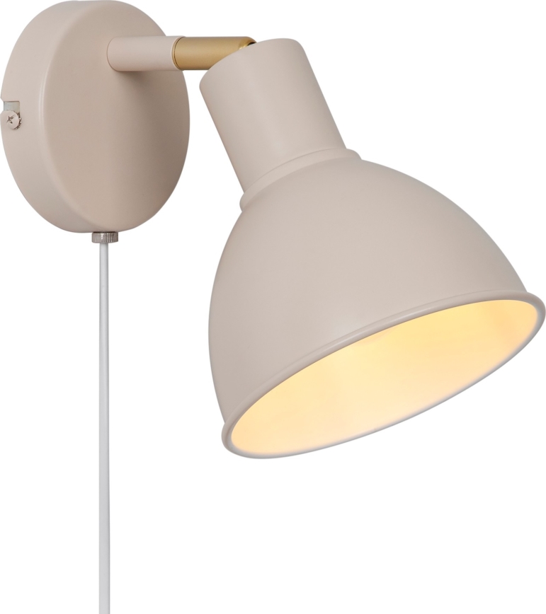 Nordlux - Nástěnné bodové svítidlo POP 1xE27/18W/230V béžová