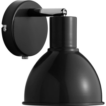 Nordlux - Nástěnné bodové svítidlo POP 1xE27/18W/230V černá/lesklý chrom
