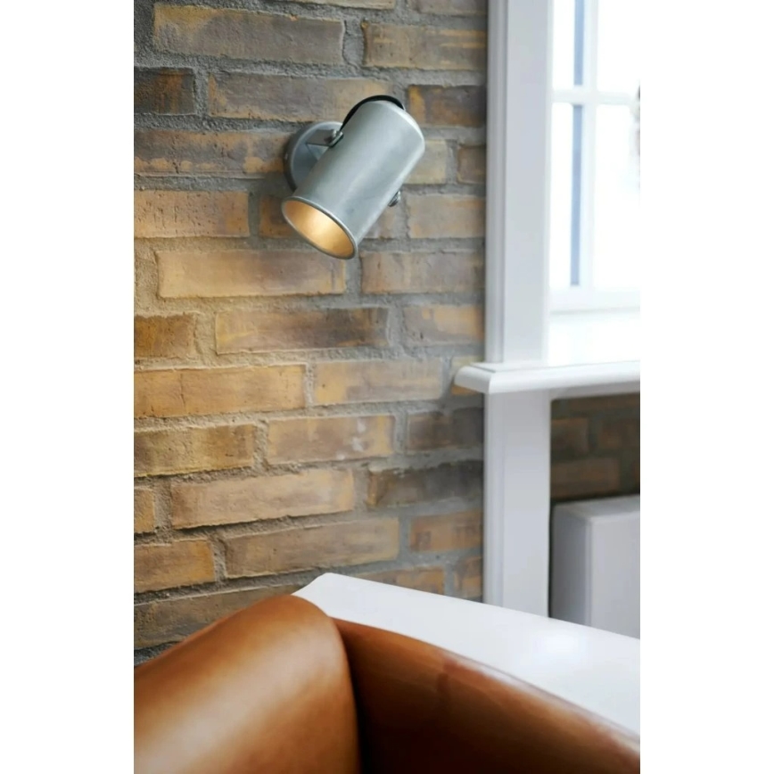 Nordlux - Nástěnné bodové svítidlo PORTER 1xE27/60W/230V matný chrom