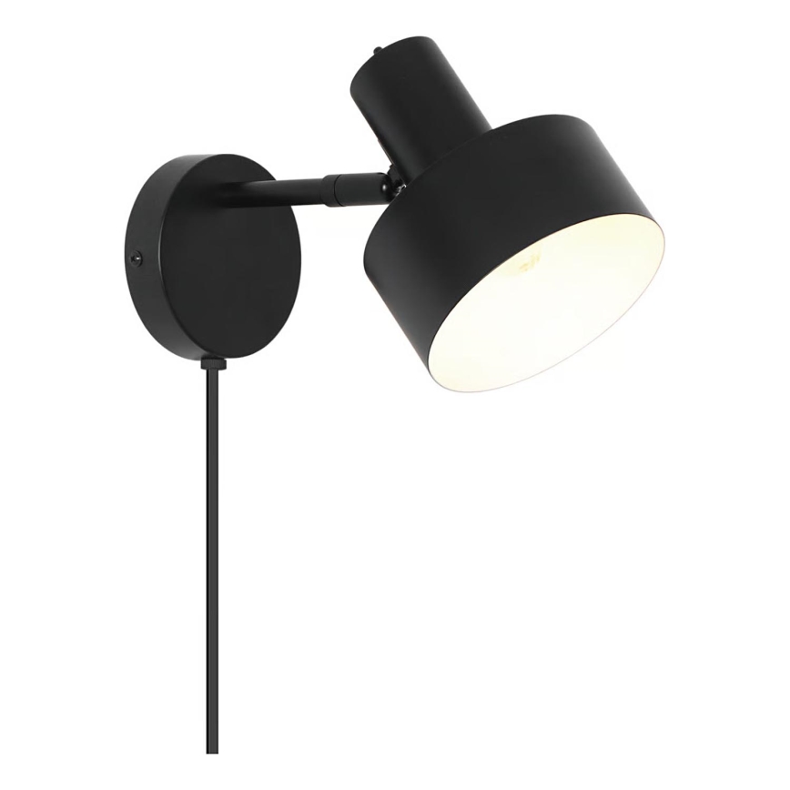 Nordlux - Nástěnné svítidlo MATIS 1xE27/15W/230V černá