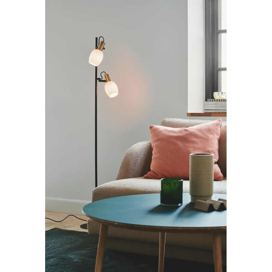 Nordlux - Stojací lampa ARILD 2xE14/40W/230V černá