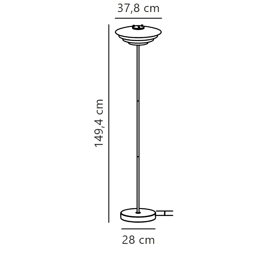 Nordlux - Stojací lampa BRETAGNE 1xG9/25W/230V antracit