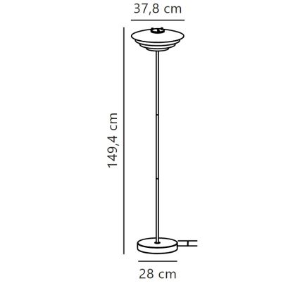 Nordlux - Stojací lampa BRETAGNE 1xG9/25W/230V bílá