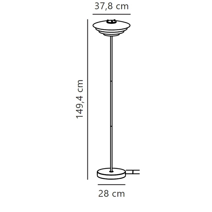 Nordlux - Stojací lampa BRETAGNE 1xG9/25W/230V bílá