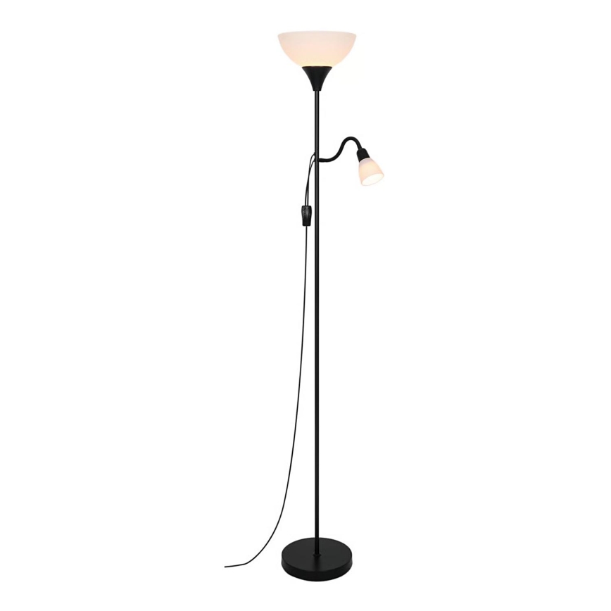 Nordlux - Stojací lampa LAURIA 1xE27/40W/230V + 1xE14/15W černá