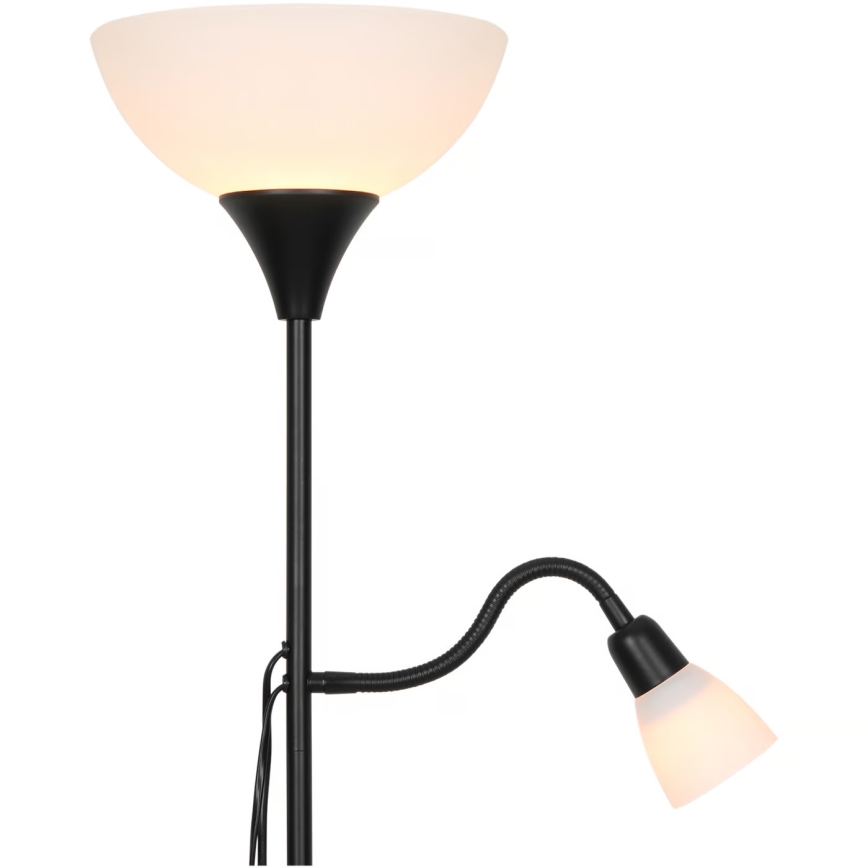Nordlux - Stojací lampa LAURIA 1xE27/40W/230V + 1xE14/15W černá